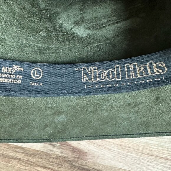 Nicol Felt Hat Size Large Olive Green